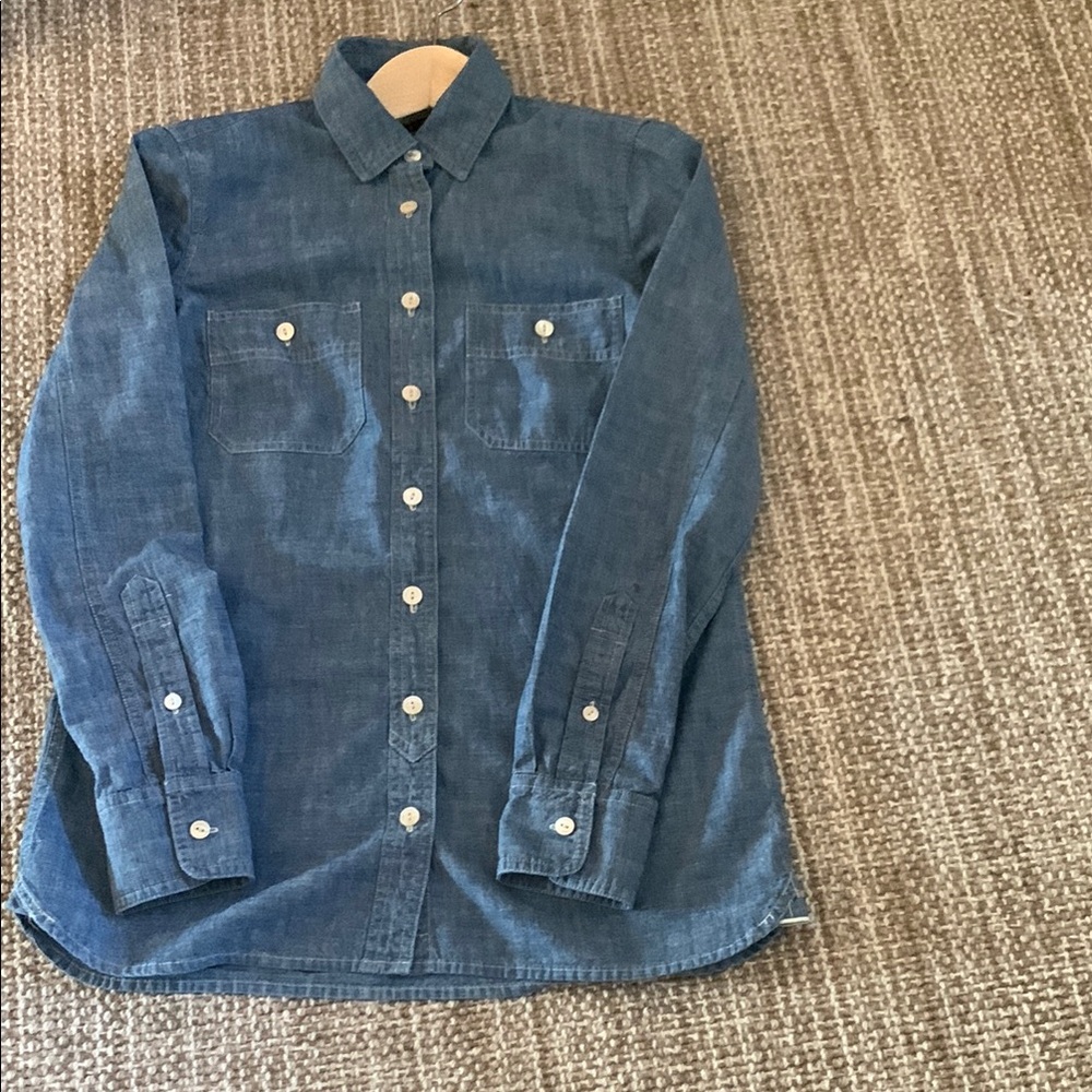 J.Crew Blue chambray shirt/sz 2